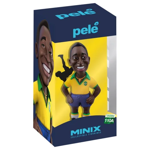 Reúne mais um craque na tua coleção com a figura Minix de Pelé da Seleção Brasileira