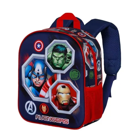 Reúne a equipa na Mochila 3D Assemble Vingadores Marvel Karactermania de 31 cm. Compacta e acolchoada
