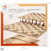 Joga xadrez e gamão no mesmo tabuleiro de 40 x 40 cm