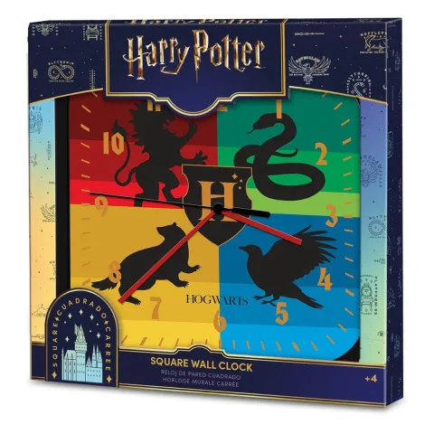 Relógio de parede Harry Potter com cerca de 25 cm para decorar o quarto ou o escritório com a magia de Hogwarts. Útil