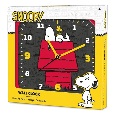 Relógio de Parede Snoopy Peanuts com cerca de 25 cm