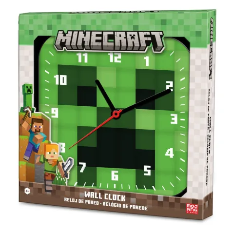 Relógio de Parede Minecraft da Kids Licensing