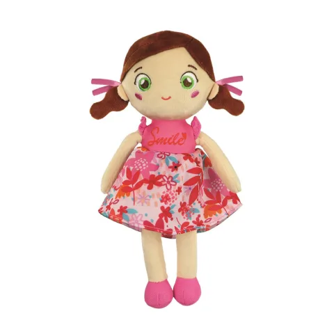 Compra a boneca de tecido Pink Lily da Clementoni. Uma companheira macia e leve para os primeiros abraços