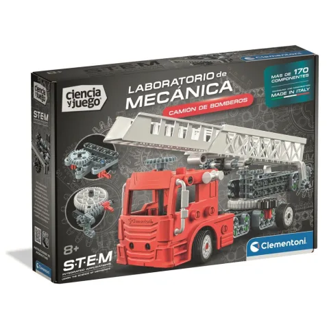 Monta um camião de bombeiros com escada