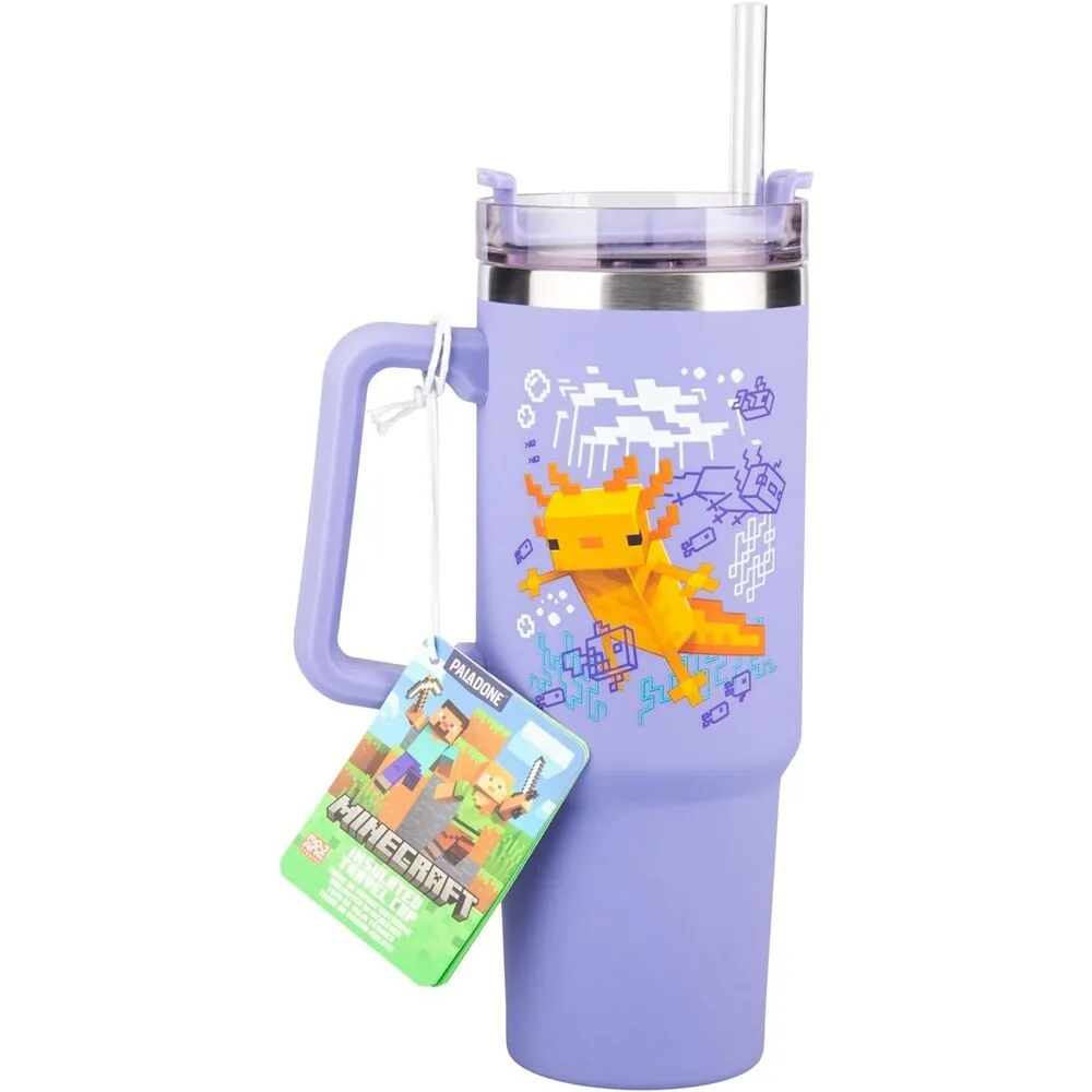 Copo térmico de Minecraft com 900 ml de capacidade