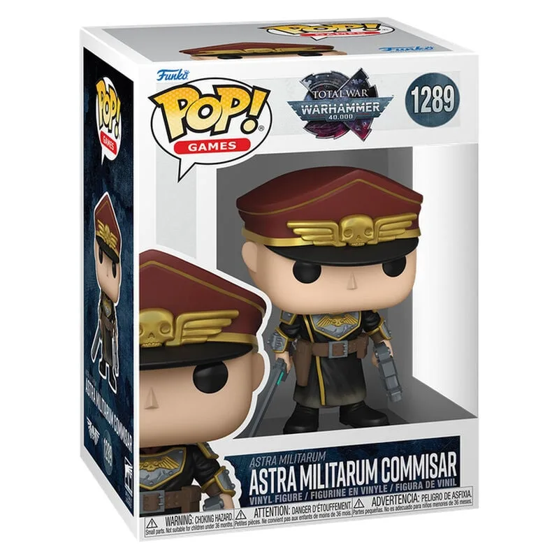 Disciplina e lealdade ao Imperium: o Comissário do Astra Militarum em figura Funko POP! de vinil de Warhammer 40K