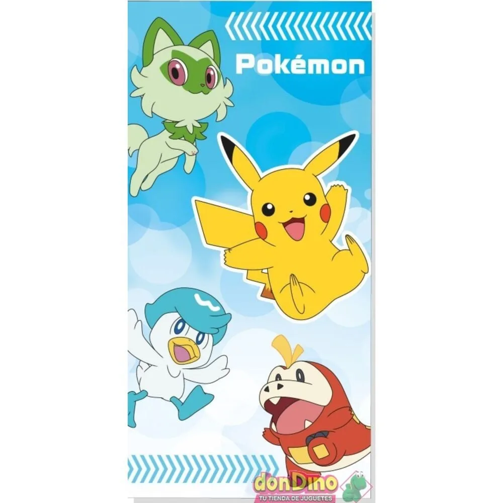 Toalha Pokémon e Amigos de 70 x 140 cm