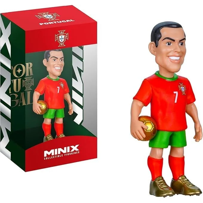 Reúne mais um craque na tua coleção com a figura Minix de Cristiano Ronaldo da Seleção Portuguesa