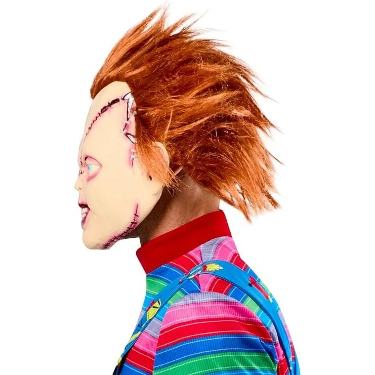 Máscara de vinil 3/4 do Chucky para adultos