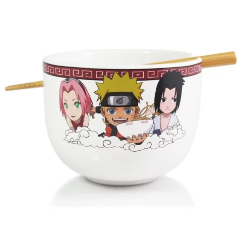 Come ramen como o Naruto com esta Taça de 470 ml e pauzinhos da Just Funky. Um presente prático para fãs de anime e de cozinha japonesa. Descobre!