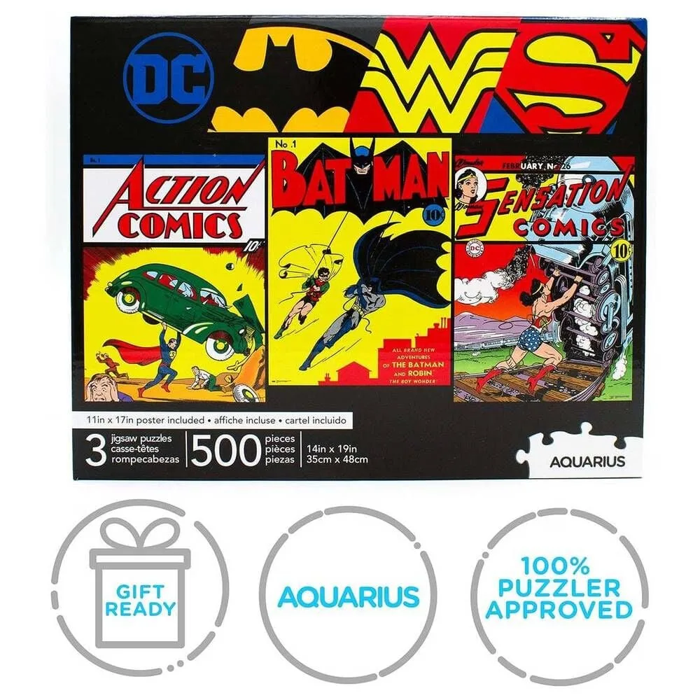 Set 3 Puzzles DC Comics 500 Peças Aquarius - Image 2