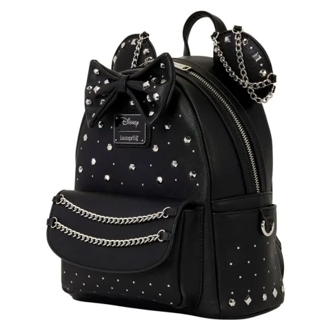 Adiciona estilo ao dia a dia com a Mochila Studs & Chains Minnie Disney Loungefly de 26 cm. Um acessório de moda para fãs da Disney. Compra já!